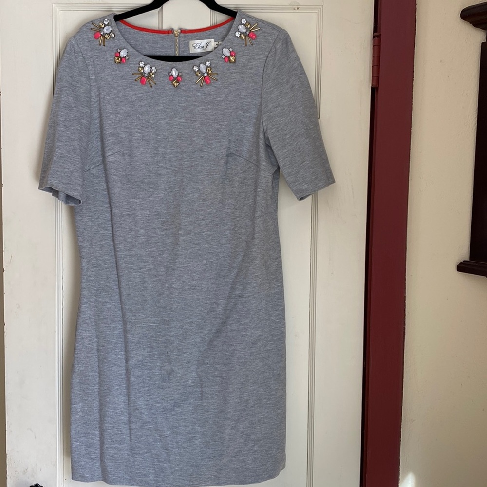 Eliza J gray jersey dress size 16